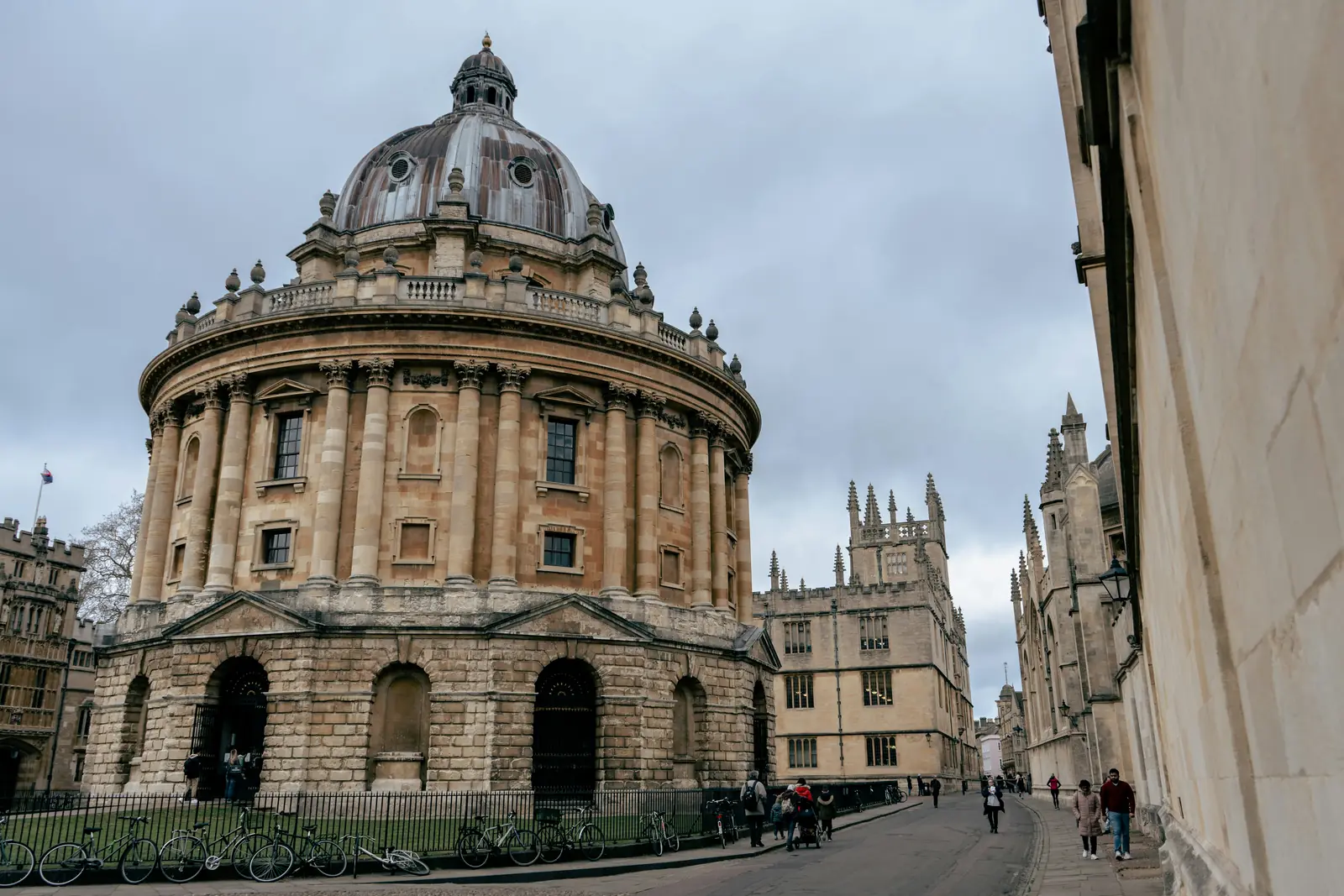 The Radcliffe Camera and historic university buildings in Oxford