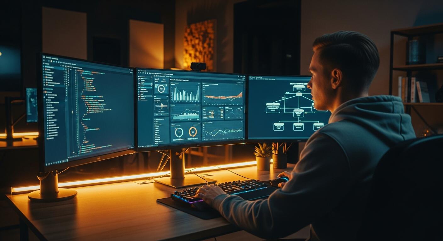 Software engineering workspace with distributed system dashboards