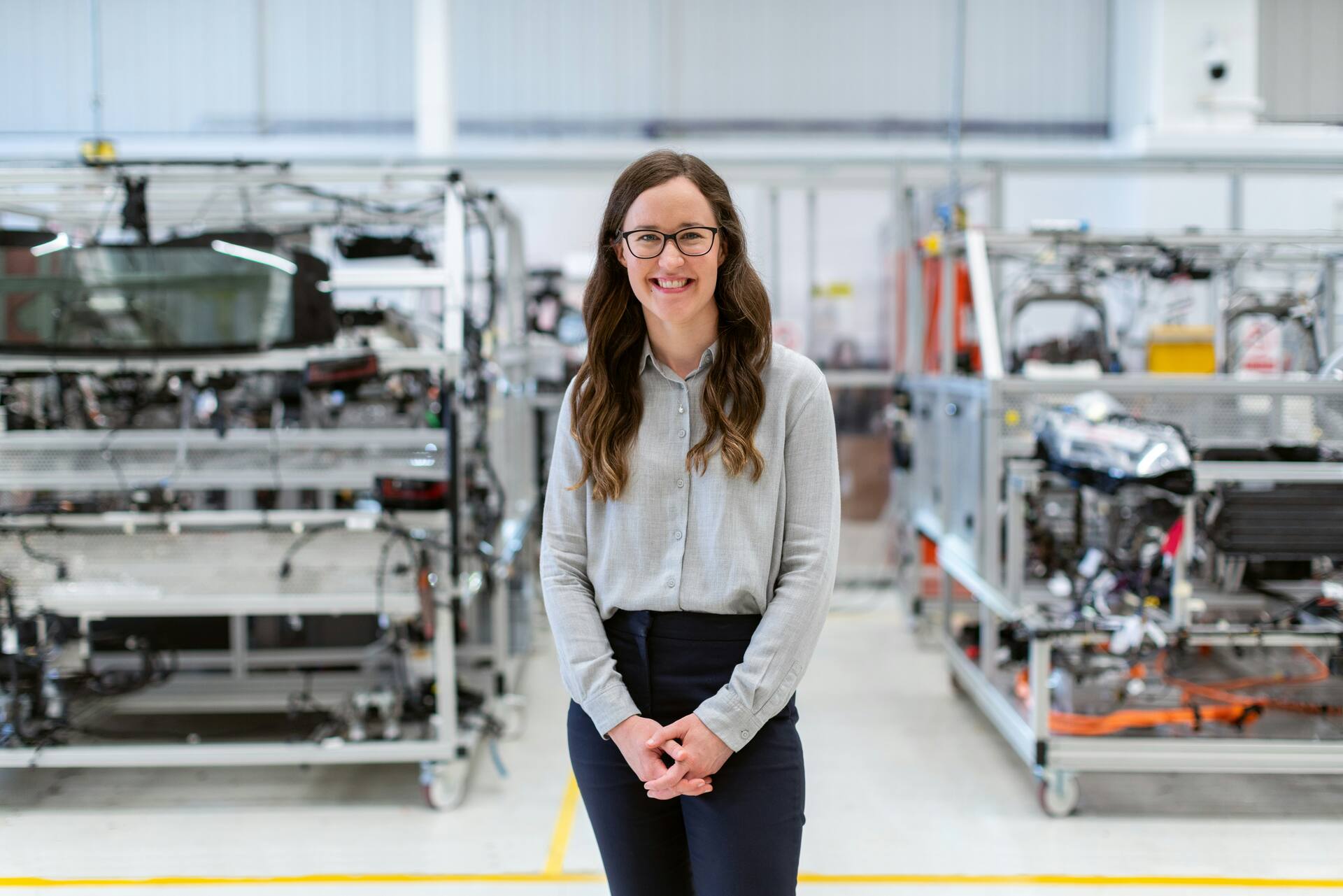 Professional engineer in manufacturing facility